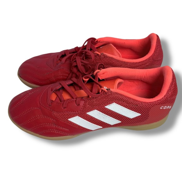 EUC Adidas Copa Sense.3 Indoor Soccer Junior Shoes Red White Mens Sz 6 FY6157 - Picture 7 of 16